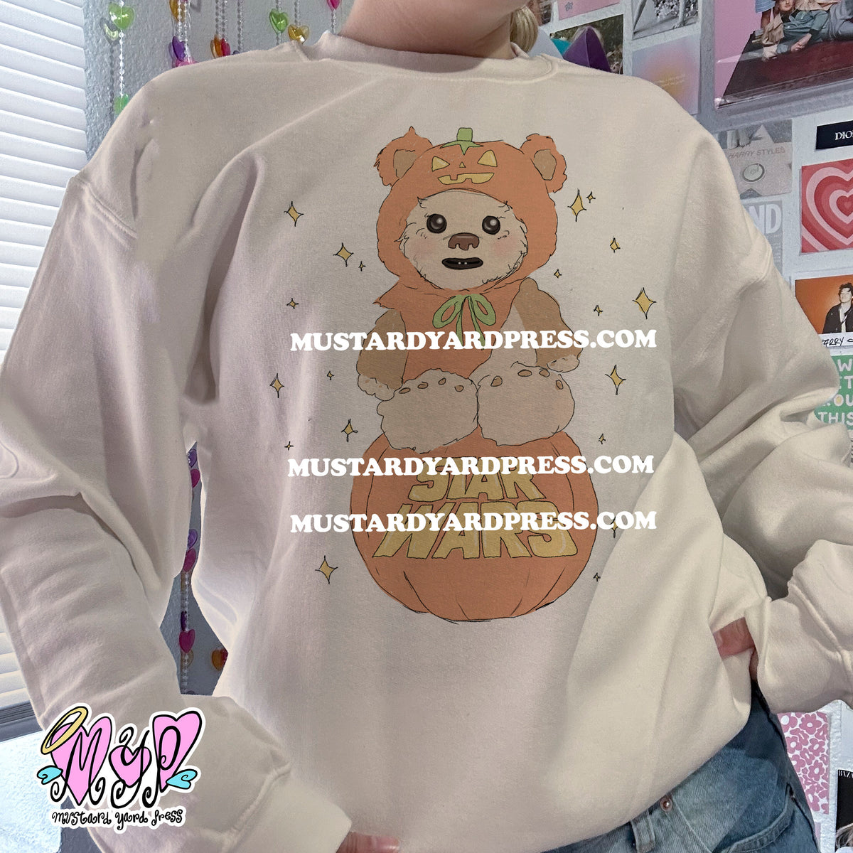 pumpkin bear crewneck