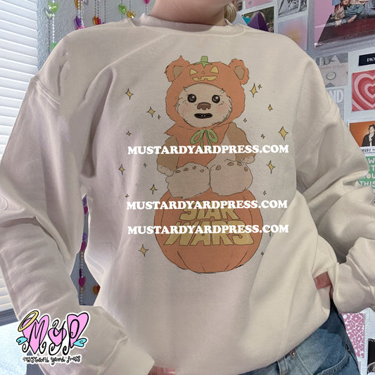 pumpkin bear crewneck
