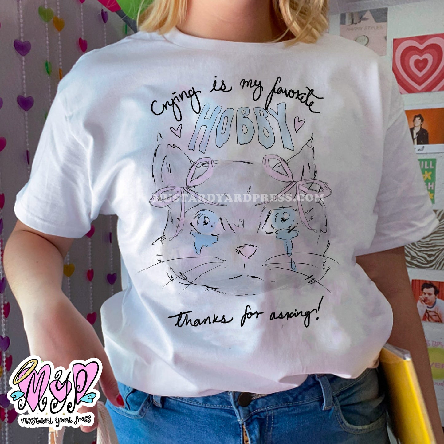 crying is my hobby t-shirt