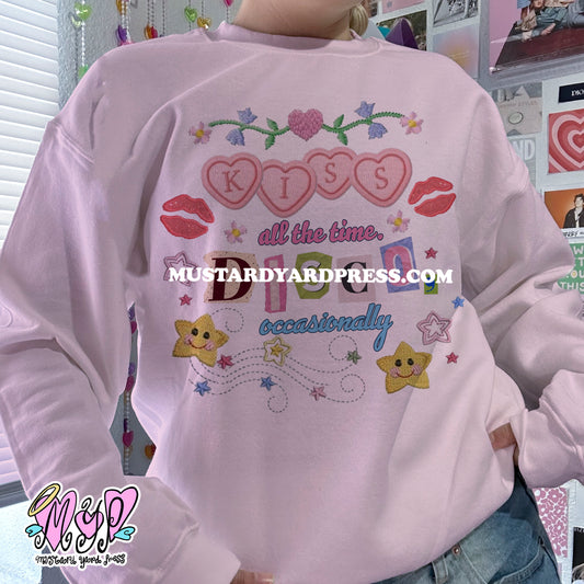 kiss disco patches crewneck