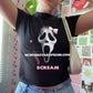 scream bow baby tee