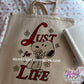 lust for life dog tote bag
