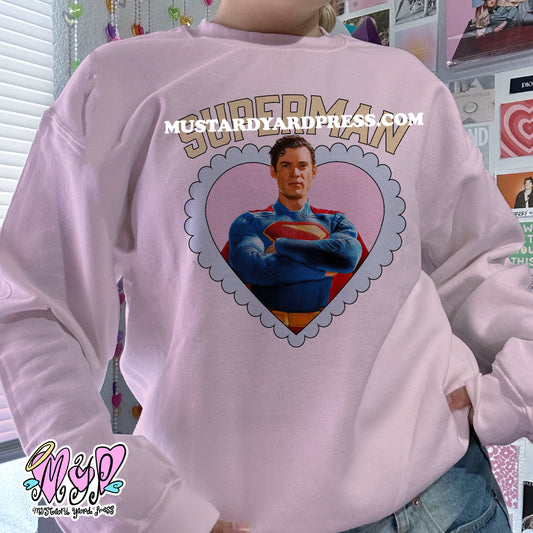super heart crewneck