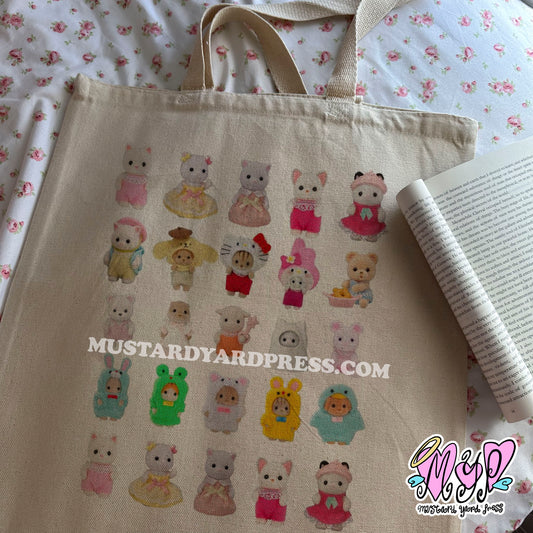 calico collection tote bag