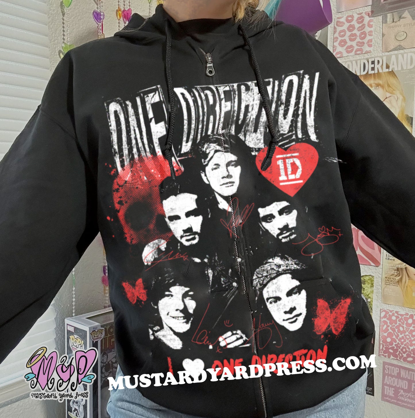 grunge 1d zip-up