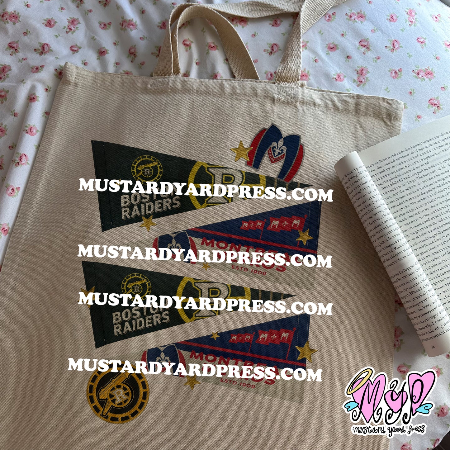 heated banners tote bag