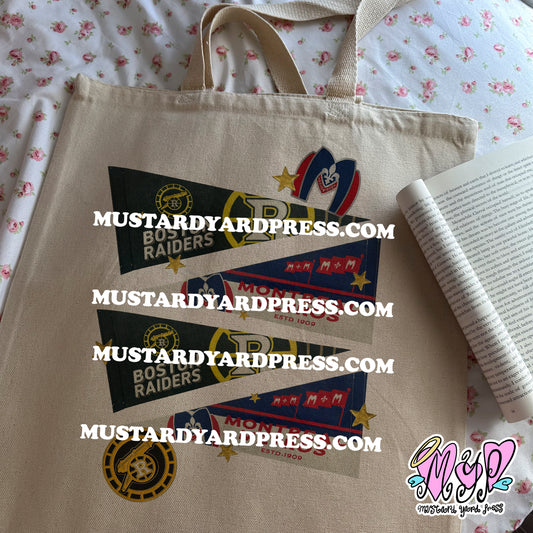 heated banners tote bag