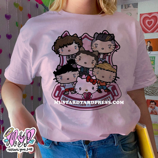 boyband cat t-shirt