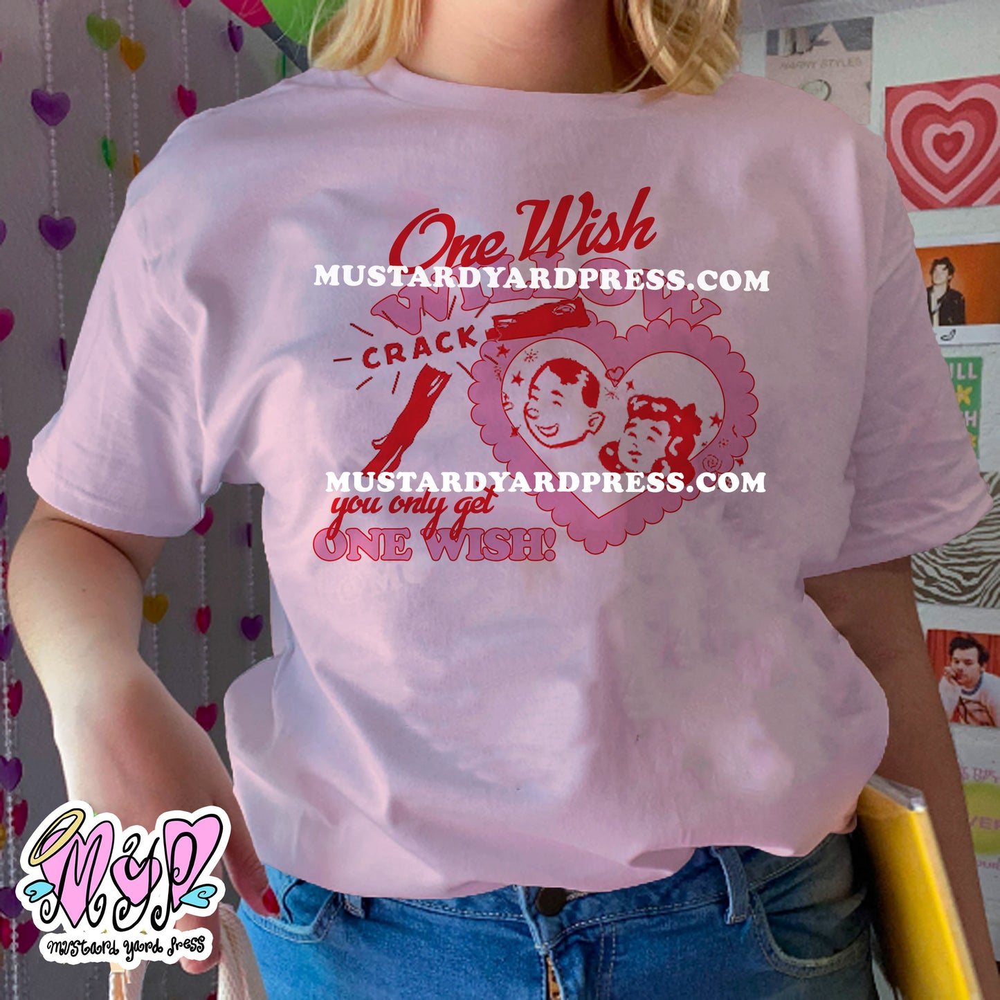 wish heart t-shirt