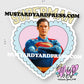super heart mini sticker