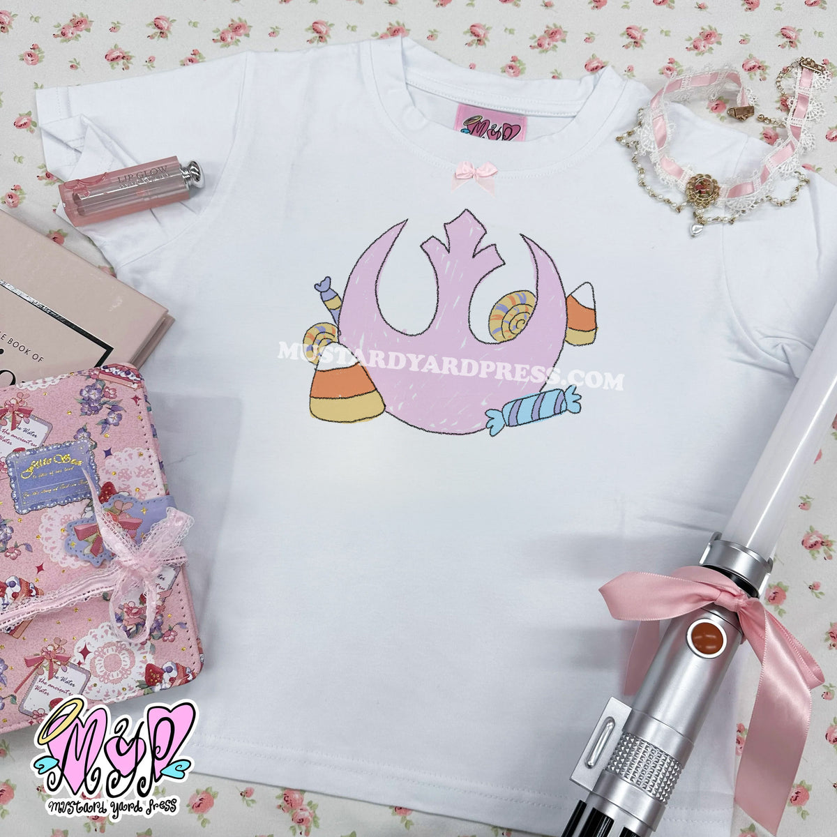 candy symbol baby tee