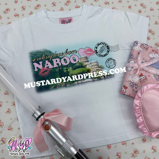 postcard baby tee