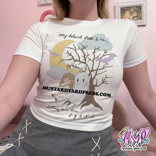 me and my ghost baby tee