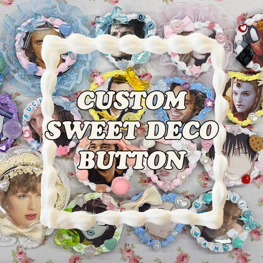 custom sweet deco button pin
