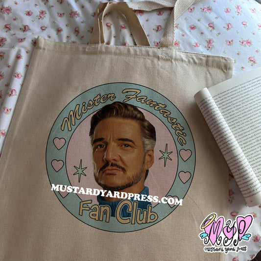 mister fan club tote bag