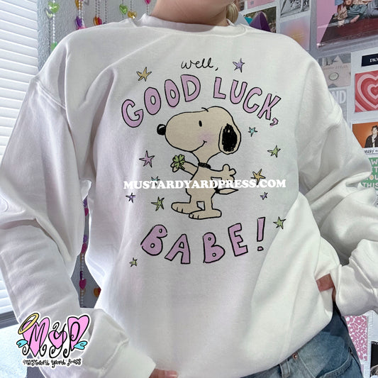 good luck dog crewneck