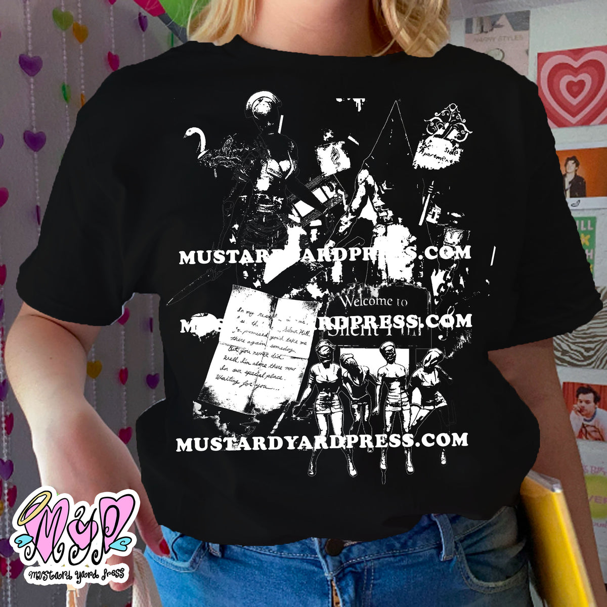 silent collage t-shirt
