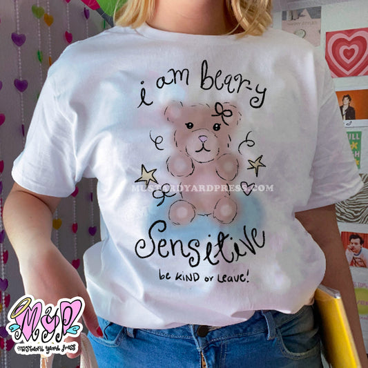 sensitive bear t-shirt