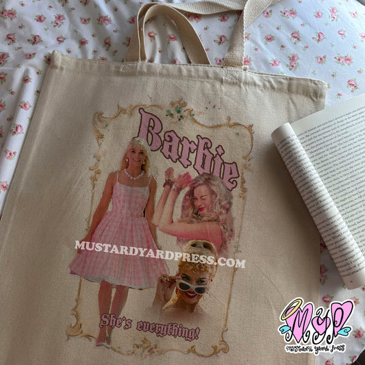 fairy tale doll tote bag