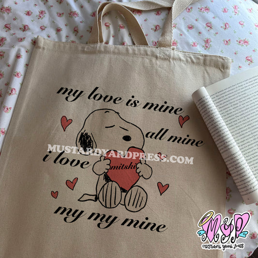 my love tote bag