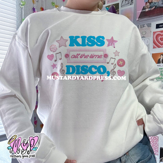 kiss disco logo crewneck