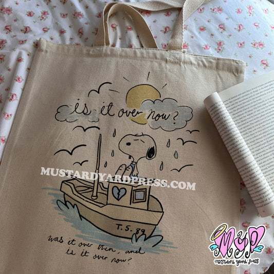 it's over tote bag