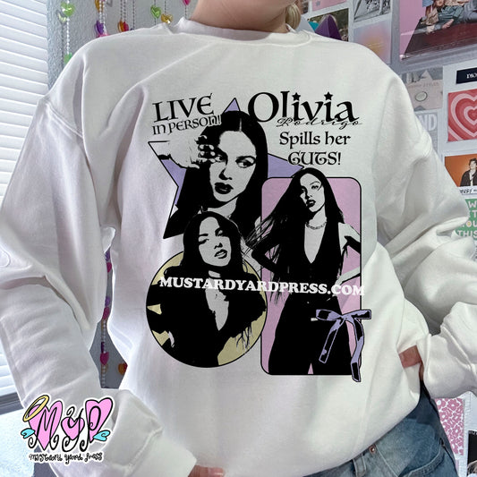 live liv collage crewneck