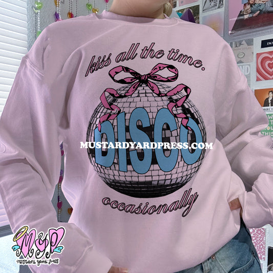 kiss disco mirrorball crewneck