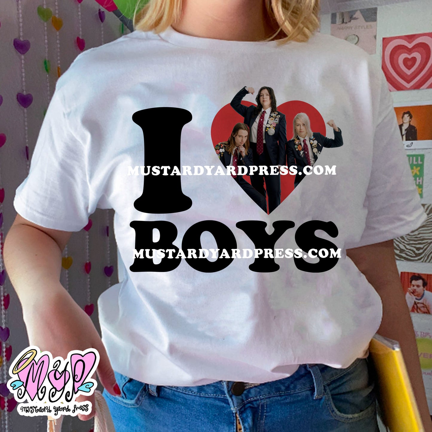 i love boys t-shirt