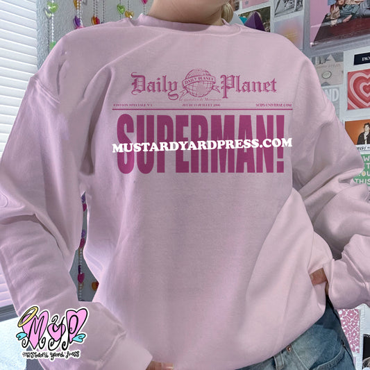 newspaper crewneck