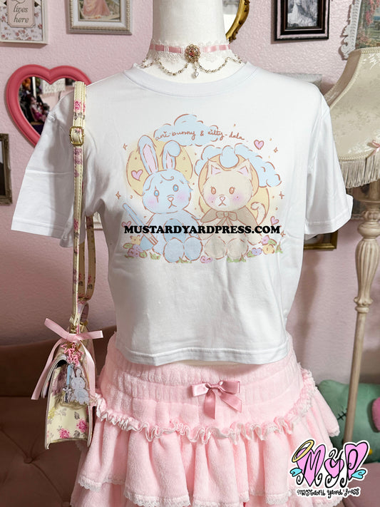 ani-bunny & kitty-dala baby tee