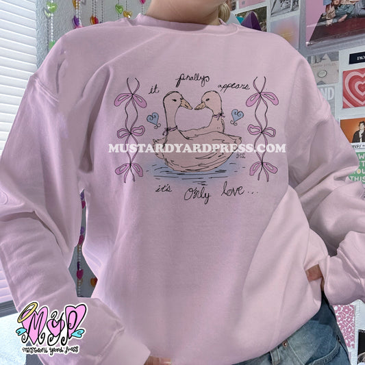 only love swans crewneck