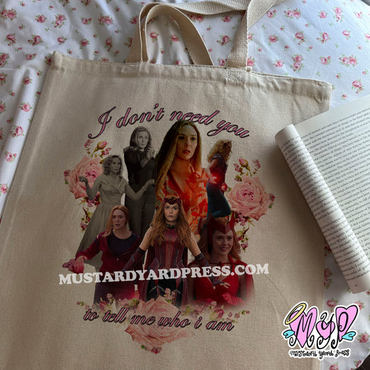 witch roses tote bag