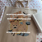galaxy halloween cat tote bag