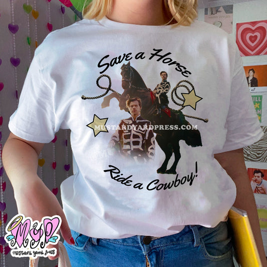 save a horse harry t-shirt