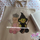 witches dolls tote bag