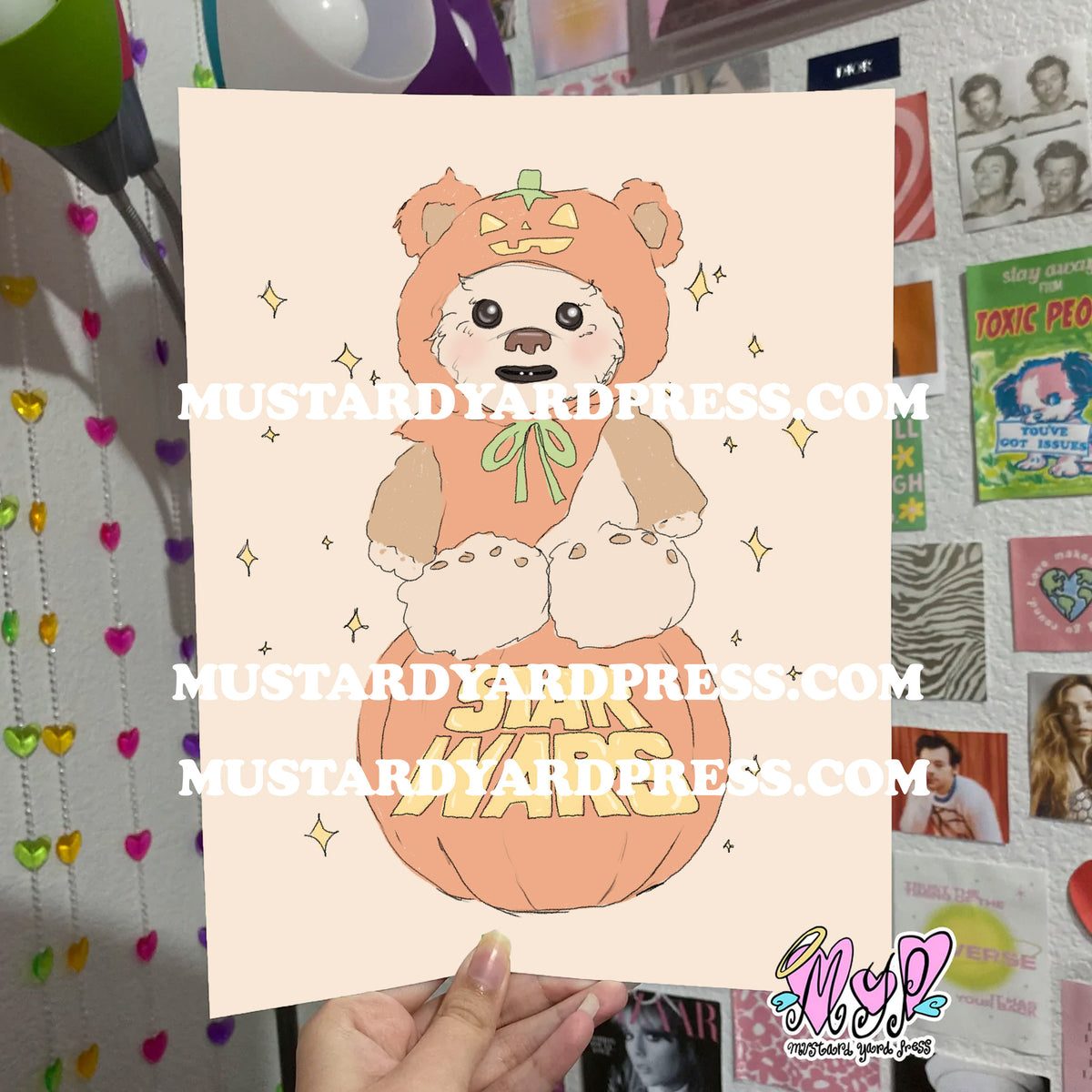 pumpkin bear poster