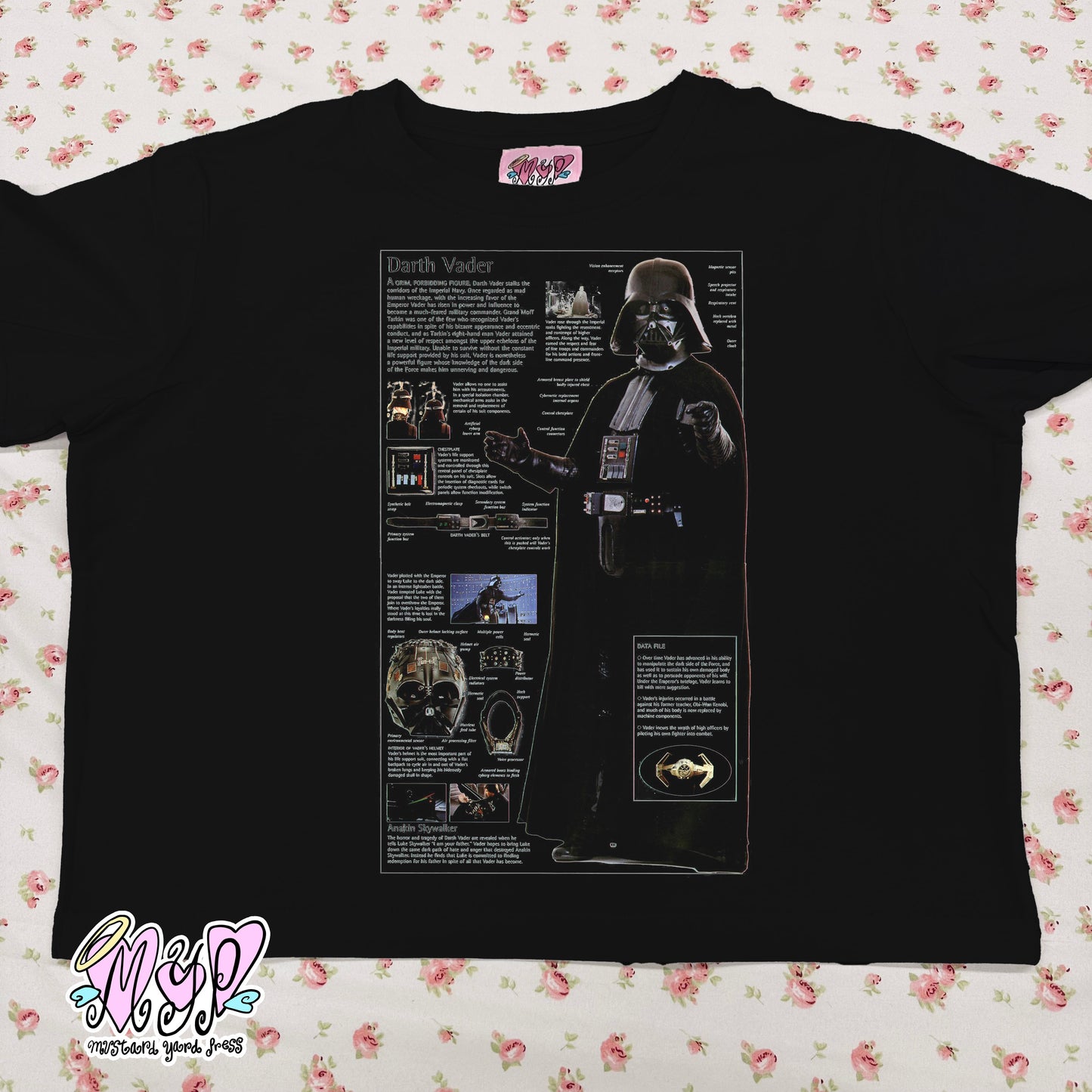 dark encyclopedia baby tee