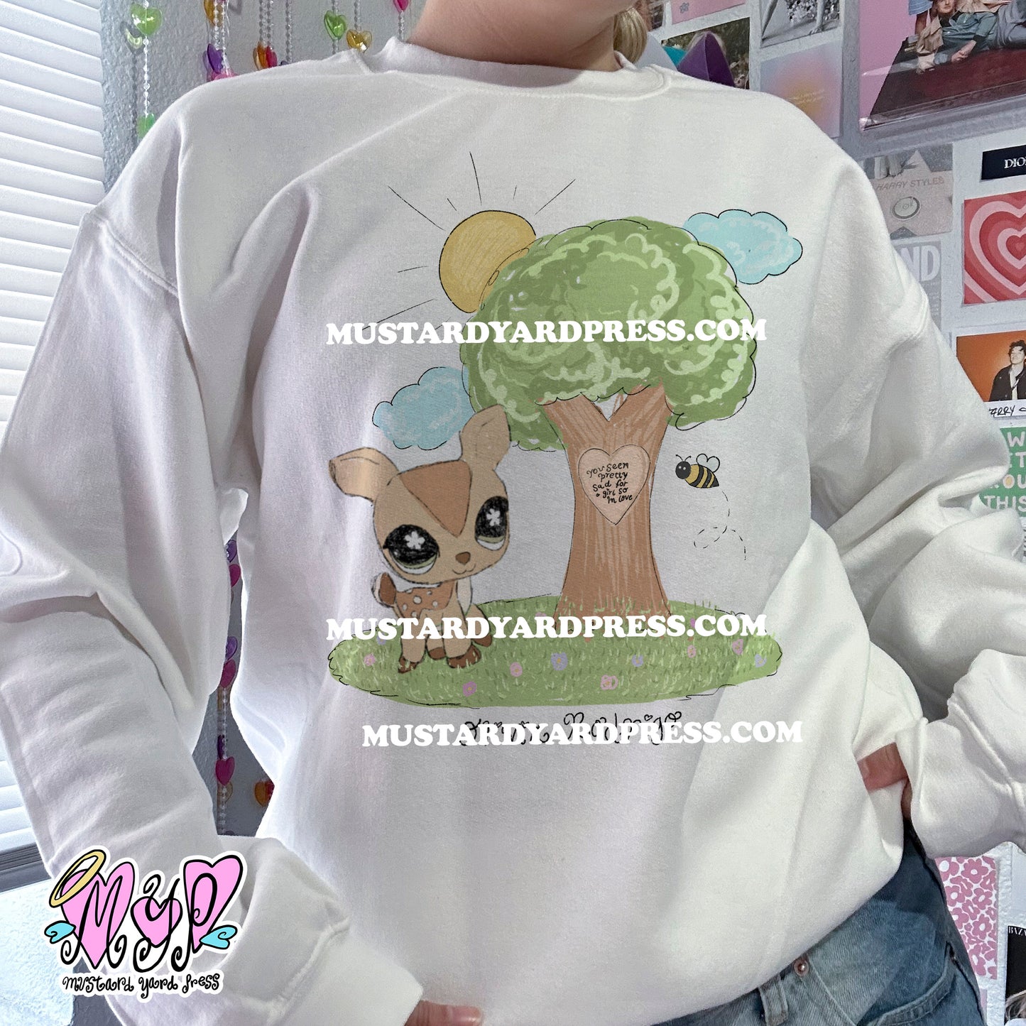 sad pet crewneck