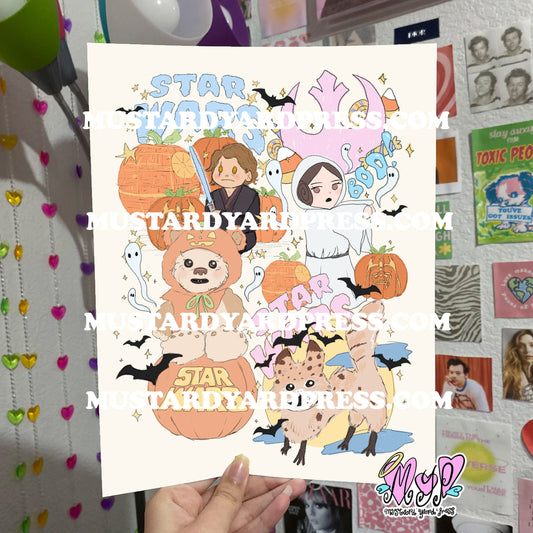 galaxy halloween poster