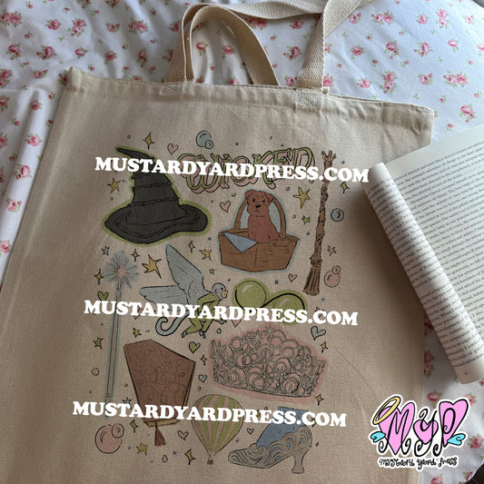 witches doodles tote bag