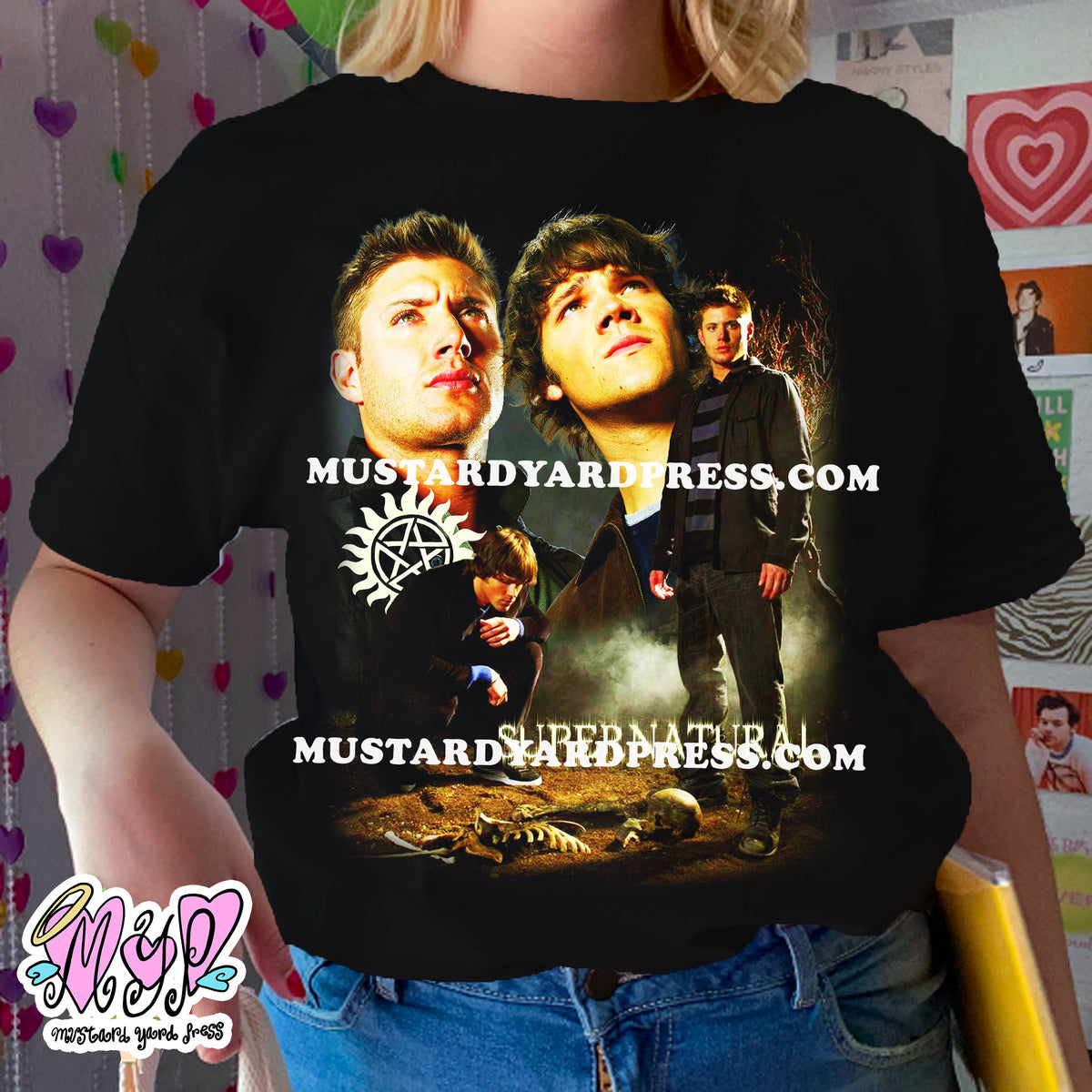 spn collage t-shirt