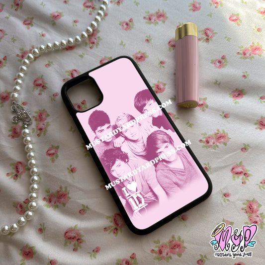 1d pink portrait phone case