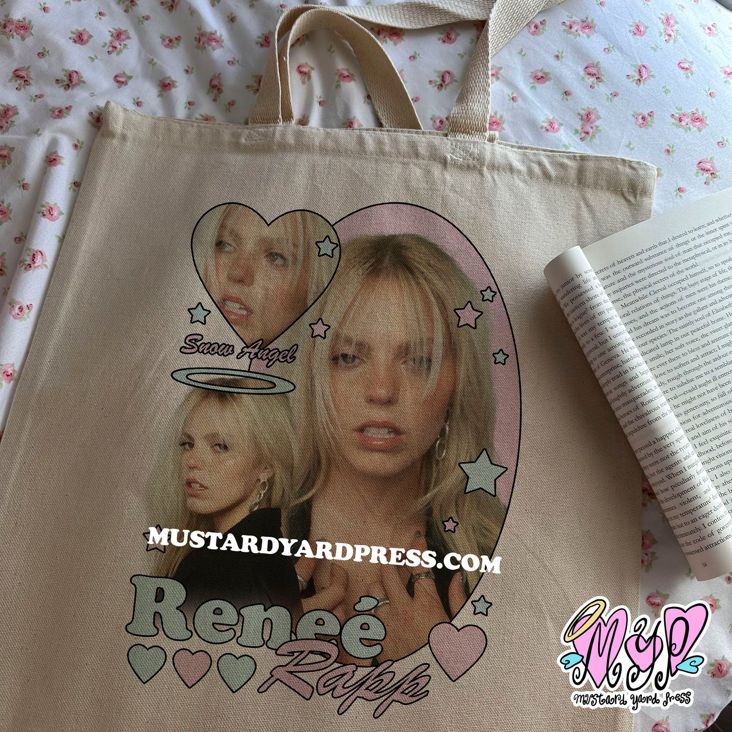 renee angel tote bag