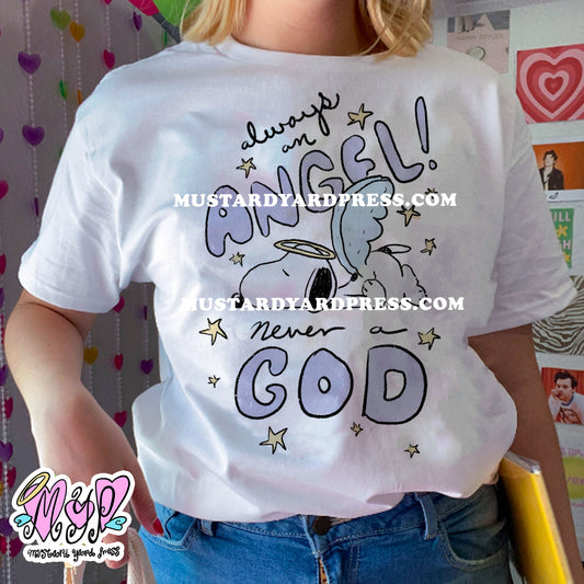 angel dog t-shirt