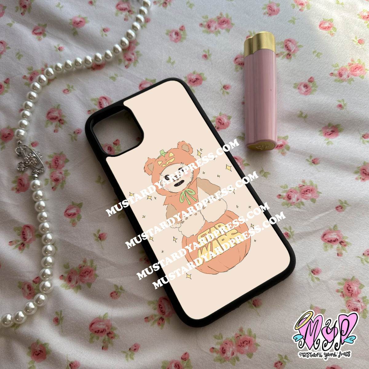 pumpkin bear phone case