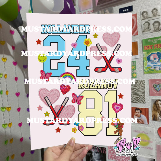 heated numbers poster