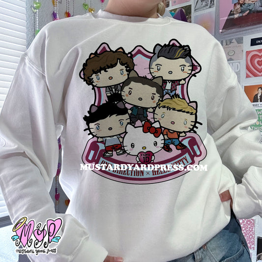 boyband cat crewneck