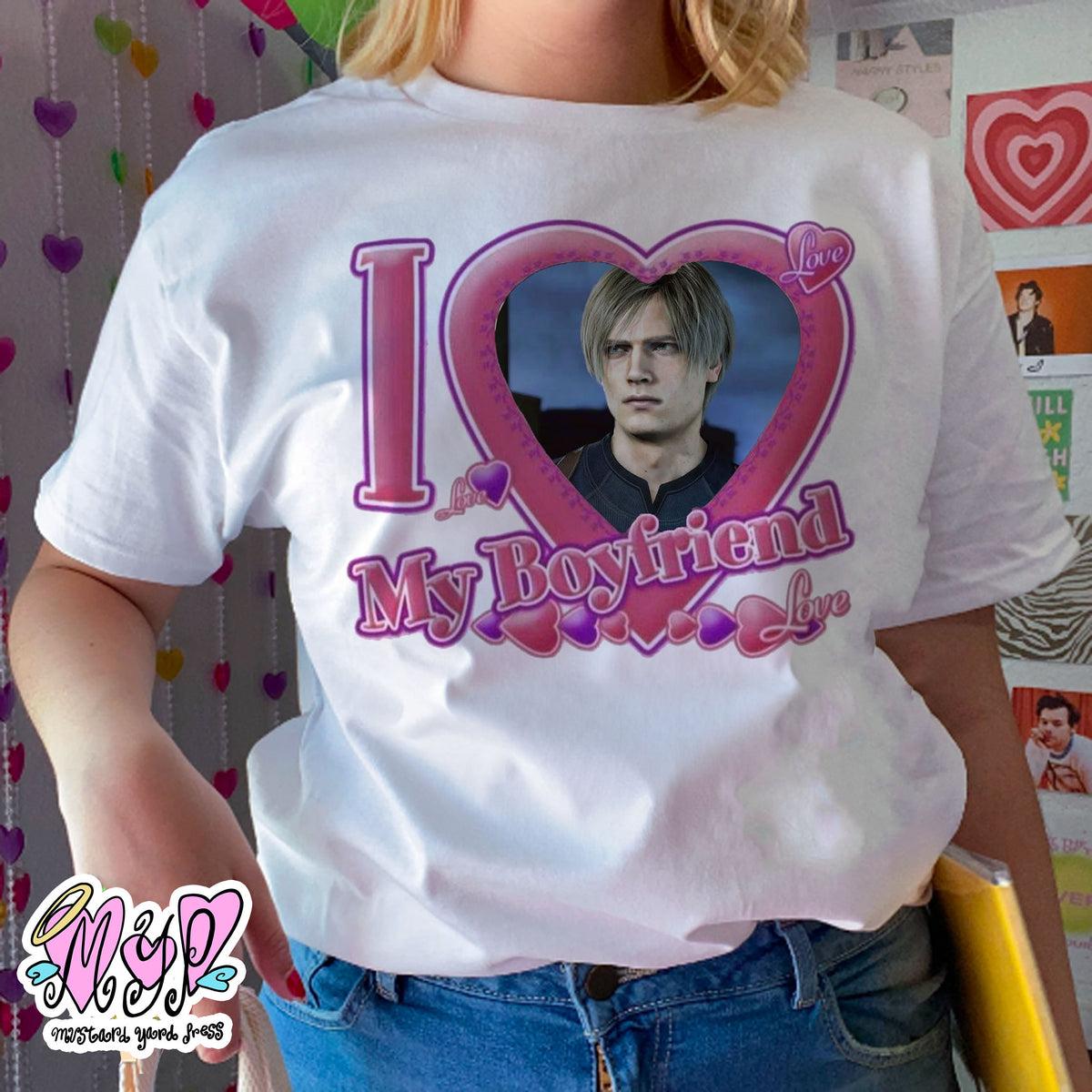 i love my bf leon t-shirt