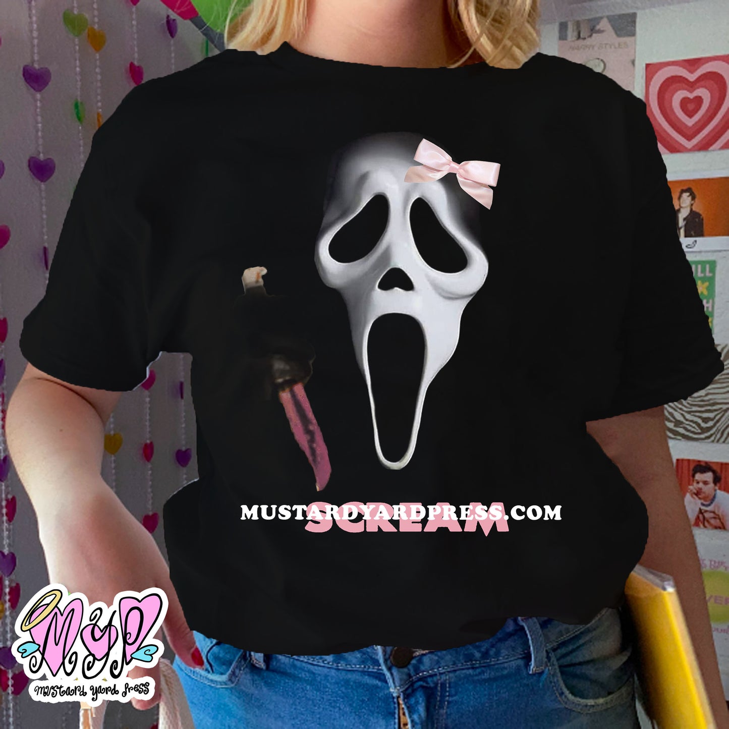 scream bow t-shirt